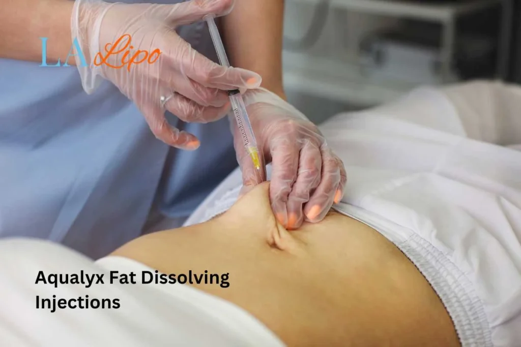 woman having fat dissolving injections Chiswick in the stomach