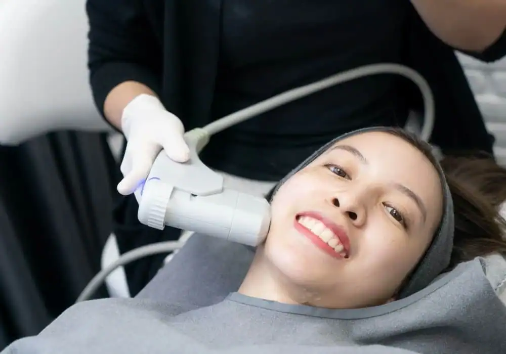 HIFU treatment Chiswick in progress