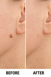 Skin tags removal Chiswick before and after