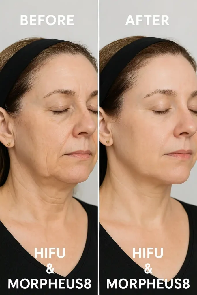 HIFU & Morpheus8 treatment results Chiswick - book in today!