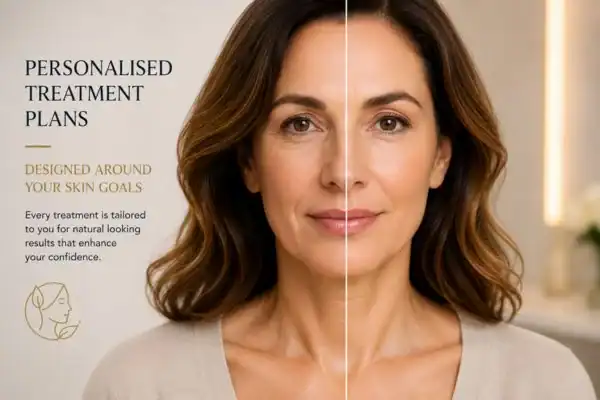 Before and after results of Collagen Lift Therapy Chiswick